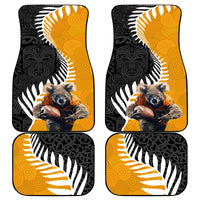 New Zealand and Australia Rugby Car Mats Koala and Maori Warrior Together