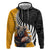 New Zealand and Australia Rugby Hoodie Koala and Maori Warrior Together