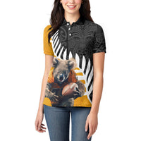 New Zealand and Australia Rugby Women Polo Shirt Koala and Maori Warrior Together LT03 - Polynesian Pride