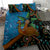 Fiji and Australia Bedding Set Palm Tree and Abogirinal Emu