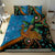 Fiji and Australia Bedding Set Palm Tree and Abogirinal Emu