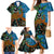Fiji and Australia Family Matching Mermaid Dress and Hawaiian Shirt Palm Tree and Abogirinal Emu
