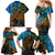 Fiji and Australia Family Matching Mermaid Dress and Hawaiian Shirt Palm Tree and Abogirinal Emu