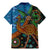 Fiji and Australia Family Matching Mermaid Dress and Hawaiian Shirt Palm Tree and Abogirinal Emu