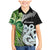 New Zealand Koru Natural Family Matching Mermaid Dress and Hawaiian Shirt Manaia and Silver Fern Maori Pattern