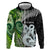 New Zealand Koru Natural Hoodie Manaia and Silver Fern Maori Pattern