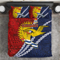 Kiribati Independence Day Bedding Set Polynesian and Melanesian Art Tattoo