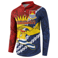 Kiribati Independence Day Button Sweatshirt Polynesian and Melanesian Art Tattoo