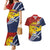 Kiribati Independence Day Couples Matching Mermaid Dress and Hawaiian Shirt Polynesian and Melanesian Art Tattoo
