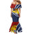 Kiribati Independence Day Family Matching Mermaid Dress and Hawaiian Shirt Polynesian and Melanesian Art Tattoo