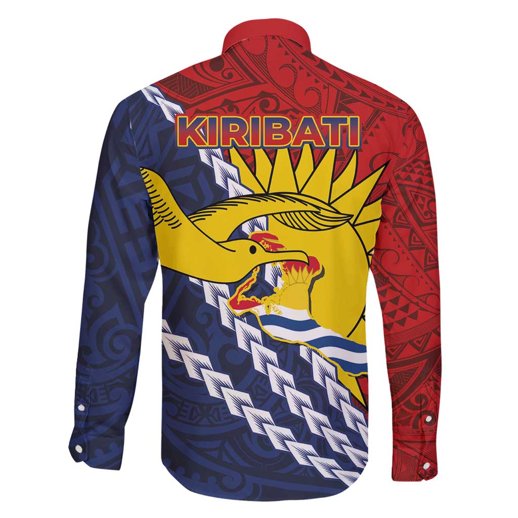 Kiribati Independence Day Family Matching Short Sleeve Bodycon Dress and Hawaiian Shirt Polynesian and Melanesian Art Tattoo