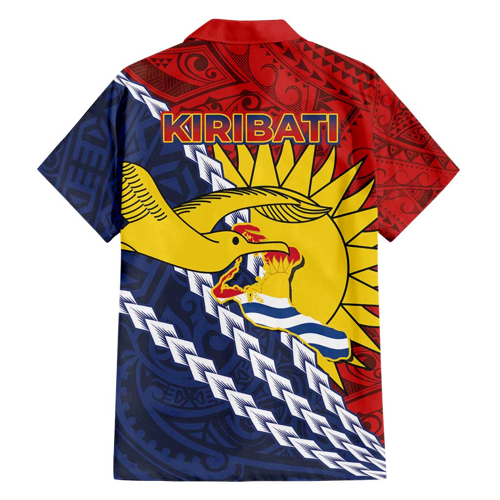 Kiribati Independence Day Family Matching Summer Maxi Dress and Hawaiian Shirt Polynesian and Melanesian Art Tattoo