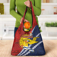 Kiribati Independence Day Grocery Bag Polynesian and Melanesian Art Tattoo