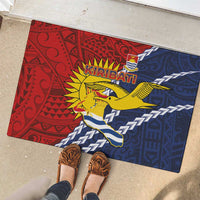 Kiribati Independence Day Rubber Doormat Polynesian and Melanesian Art Tattoo