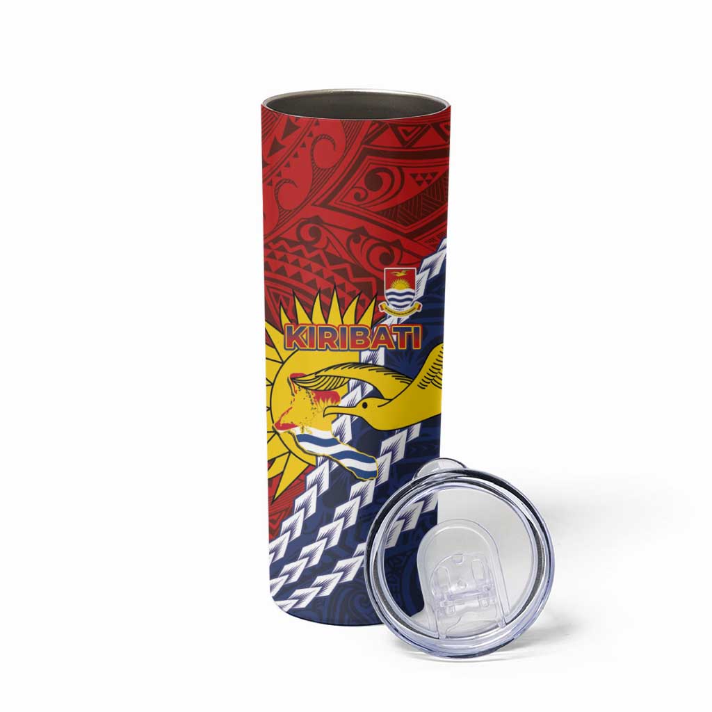 Kiribati Independence Day Skinny Tumbler Polynesian and Melanesian Art Tattoo