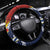 Kiribati Independence Day Steering Wheel Cover Polynesian and Melanesian Art Tattoo