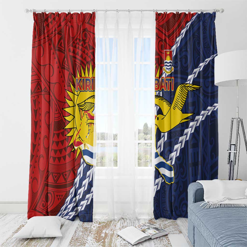 Kiribati Independence Day Window Curtain Polynesian and Melanesian Art Tattoo