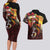 Papua New Guinea 2025 Couples Matching Long Sleeve Bodycon Dress and Hawaiian Shirt 50th Independence Day Anniversary