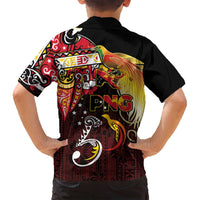 Papua New Guinea 2025 Family Matching Off Shoulder Maxi Dress and Hawaiian Shirt 50th Independence Day Anniversary