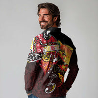 Papua New Guinea 2025 Long Sleeve Polo Shirt 50th Independence Day Anniversary