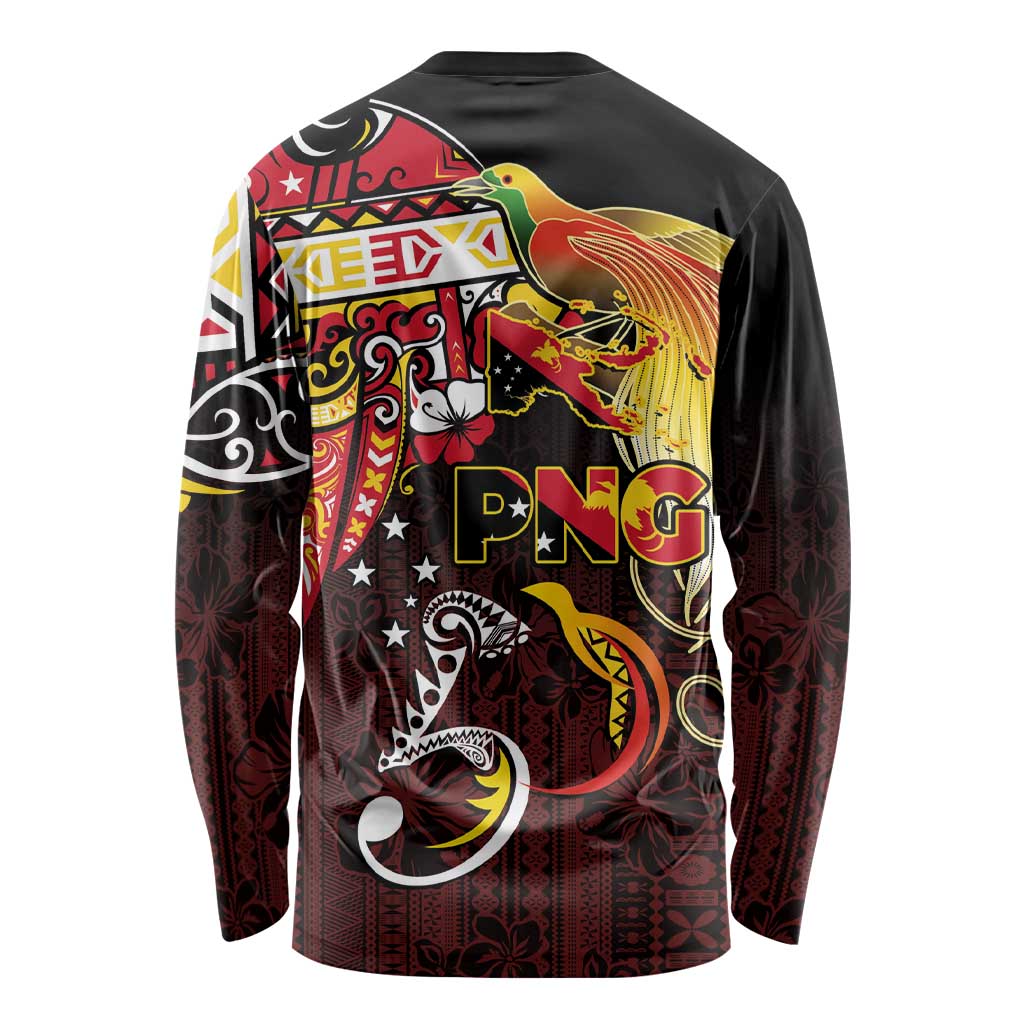 Papua New Guinea 2025 Long Sleeve Shirt 50th Independence Day Anniversary