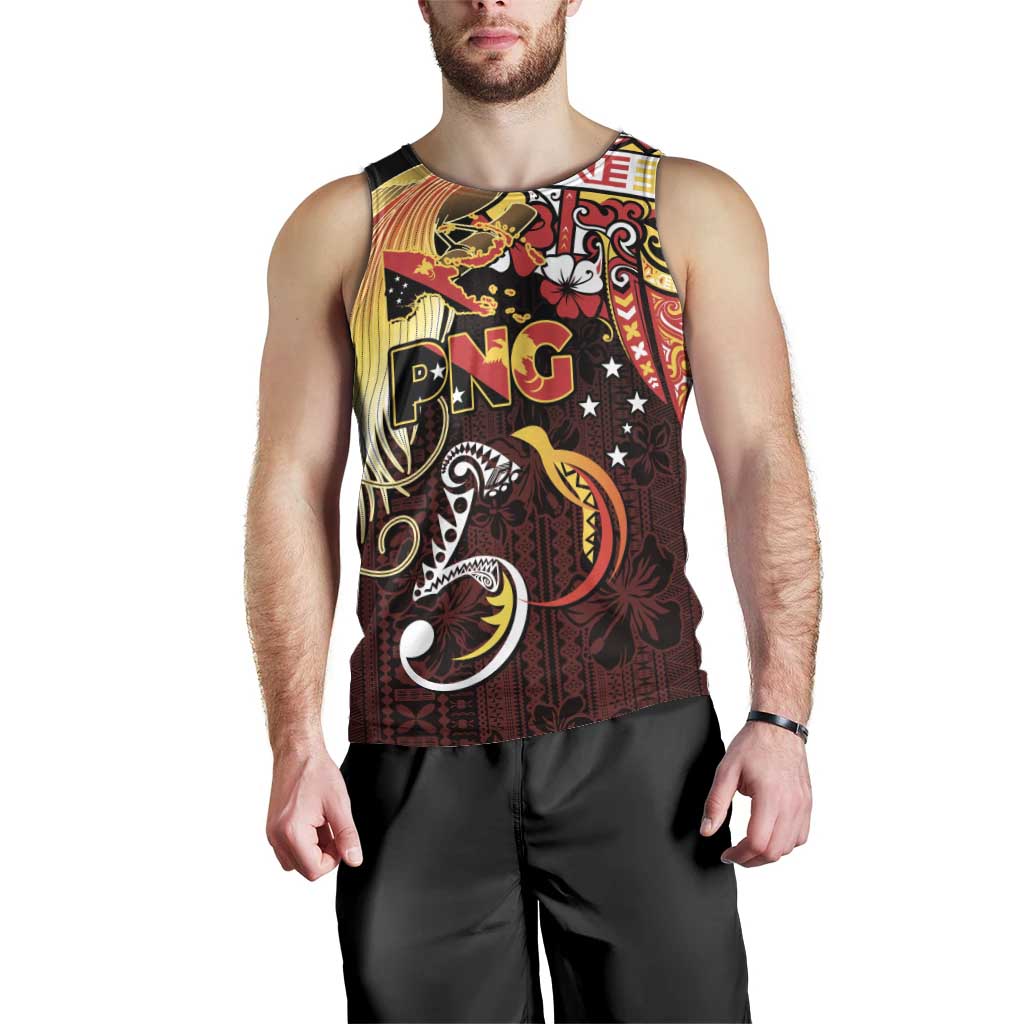 Papua New Guinea 2025 Men Tank Top 50th Independence Day Anniversary