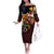 Papua New Guinea 2025 Off The Shoulder Long Sleeve Dress 50th Independence Day Anniversary