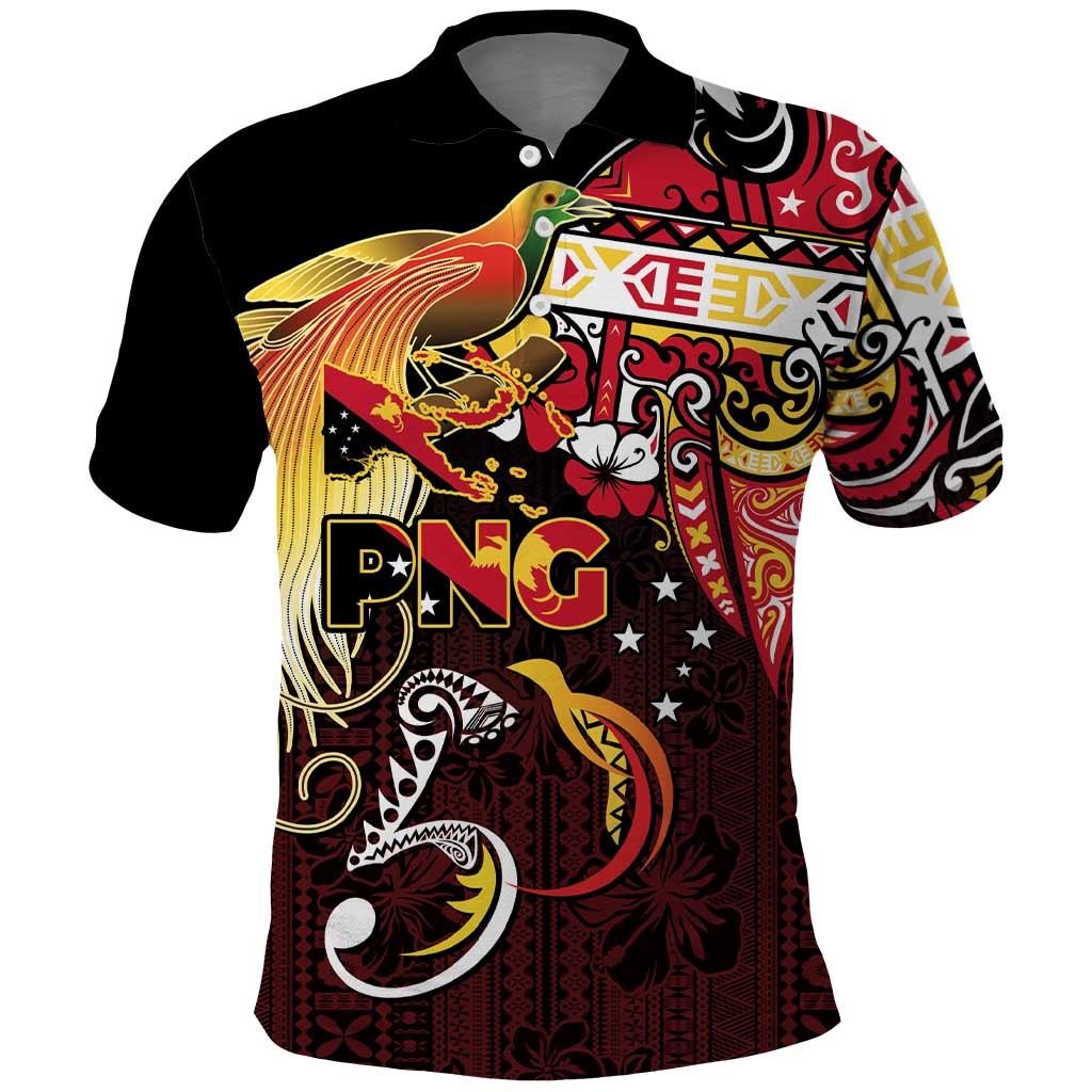 Papua New Guinea 2025 Polo Shirt 50th Independence Day Anniversary LT03 Red - Polynesian Pride