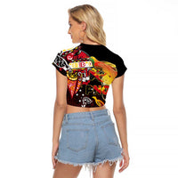 Papua New Guinea 2025 Raglan Cropped T Shirt 50th Independence Day Anniversary