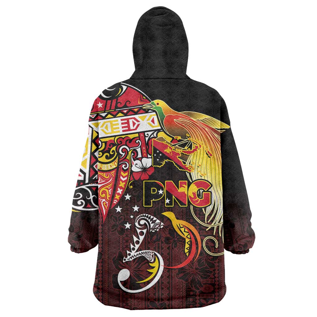 Papua New Guinea 2025 Wearable Blanket Hoodie 50th Independence Day Anniversary