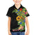 Hawaiian Tropical Plants and Chameleon Family Matching Long Sleeve Bodycon Dress and Hawaiian Shirt Polynesian Art Colorful - Polynesian Pride