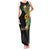 Hawaiian Tropical Plants and Chameleon Family Matching Tank Maxi Dress and Hawaiian Shirt Polynesian Art Colorful - Polynesian Pride