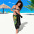 Hawaiian Tropical Plants and Chameleon Sarong Polynesian Art Colorful - Polynesian Pride