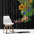 Hawaiian Tropical Plants and Chameleon Window Curtain Polynesian Art Colorful - Polynesian Pride