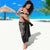Hawaiian Tropical Plants and Chameleon Sarong Polynesian Art Grayscale - Polynesian Pride
