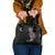 Hawaiian Tropical Plants and Chameleon Shoulder Handbag Polynesian Art Grayscale - Polynesian Pride