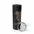 Hawaiian Tropical Plants and Chameleon Skinny Tumbler Polynesian Art Grayscale - Polynesian Pride