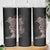 Hawaiian Tropical Plants and Chameleon Skinny Tumbler Polynesian Art Grayscale - Polynesian Pride