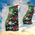 Hawaiian Tropical Flowers and Leaves Garden Flag on Leopard Pattern Half Style White-Black Version - Polynesian Pride