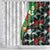 Hawaiian Tropical Flowers and Leaves Shower Curtain on Leopard Pattern Half Style White-Black Version - Polynesian Pride