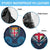 Fiji Coat of Arms Traditional Dashiki Spare Tire Cover Tapa Art and Palm Leaves Pattern Dark Navy Color - Polynesian Pride
