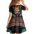 Fiji Coat of Arms Traditional Dashiki Family Matching Long Sleeve Bodycon Dress and Hawaiian Shirt Tapa Art and Palm Leaves Pattern Black Color - Polynesian Pride