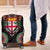 Fiji Coat of Arms Traditional Dashiki Luggage Cover Tapa Art and Palm Leaves Pattern Black Color - Polynesian Pride