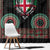 Fiji Coat of Arms Traditional Dashiki Window Curtain Tapa Art and Palm Leaves Pattern Black Color - Polynesian Pride