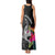 Custom Polynesian Fiji Tank Maxi Dress Shark and Hibiscus Tapa Pattern Version LT03 - Polynesian Pride