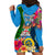 Malampa Fiji Day Hoodie Dress Tropical Plants Mix Polynesian and Tapa Pattern LT03 - Polynesian Pride