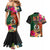 Penama Day Couples Matching Mermaid Dress and Hawaiian Shirt 16th September Polynesian Pattern with Pacific Flower LT03 - Polynesian Pride