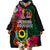 Penama Day Wearable Blanket Hoodie 16th September Polynesian Pattern with Pacific Flower LT03 - Polynesian Pride