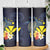 Hawaiian Whale and Kanaka Maoli Symbol Skinny Tumbler Hibiscus with Hawaii Map and Polynesian Tattoo Deep Sea Color