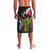 Hawaiian Halloween Lavalava Horror Shaka Hand with Plumeria and Polynesian Tattoo Blood Color